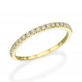 Yellow gold band ring