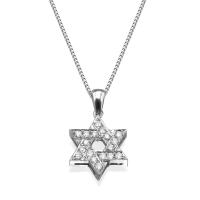 Star of David diamond pedant